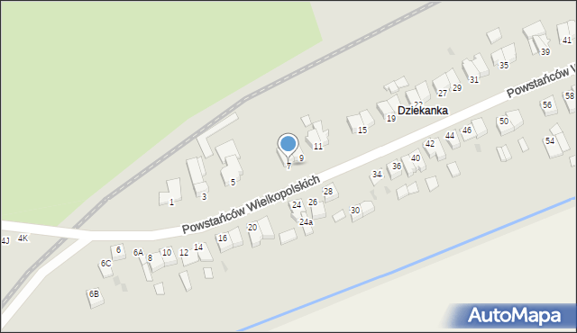 Szubin, Powstańców Wielkopolskich, 7, mapa Szubin