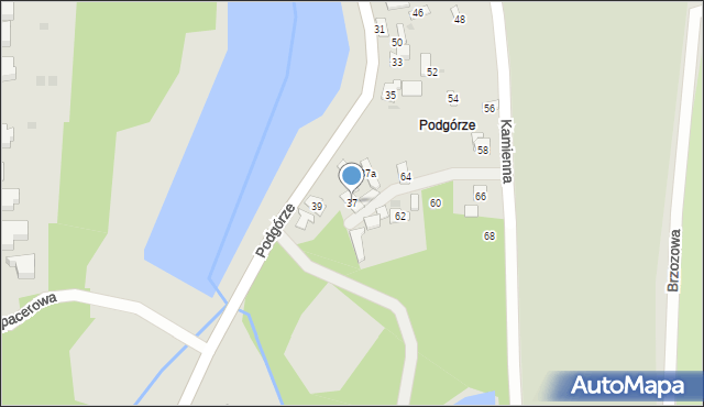 Szydłowiec, Podgórze, 37, mapa Szydłowiec