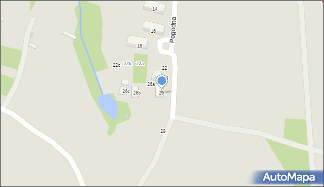 Tarnogród, Pogodna, 26, mapa Tarnogród
