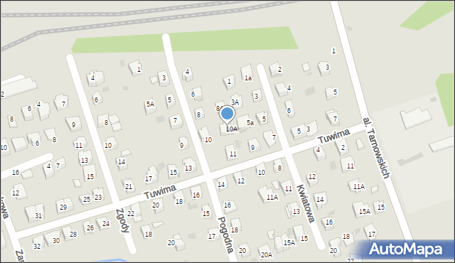 Tarnów, Pogodna, 12, mapa Tarnów