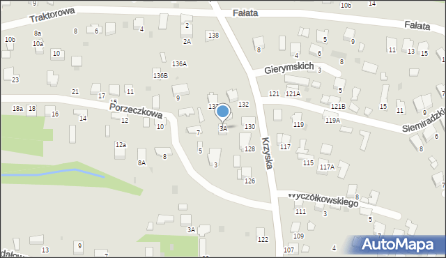 Tarnów, Porzeczkowa, 3A, mapa Tarnów