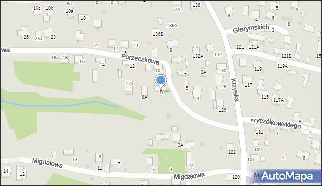 Tarnów, Porzeczkowa, 8, mapa Tarnów