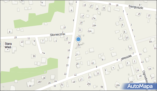 Tarnowiec, Południowa, 25, mapa Tarnowiec