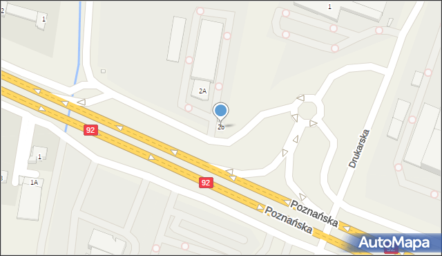 Tarnowo Podgórne, Poznańska, 2b, mapa Tarnowo Podgórne