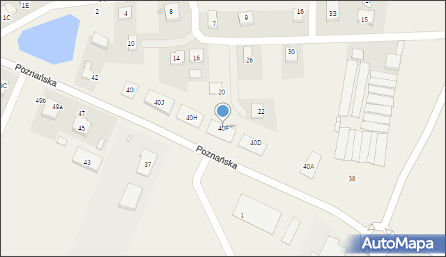 Tarnowo Podgórne, Poznańska, 40F, mapa Tarnowo Podgórne