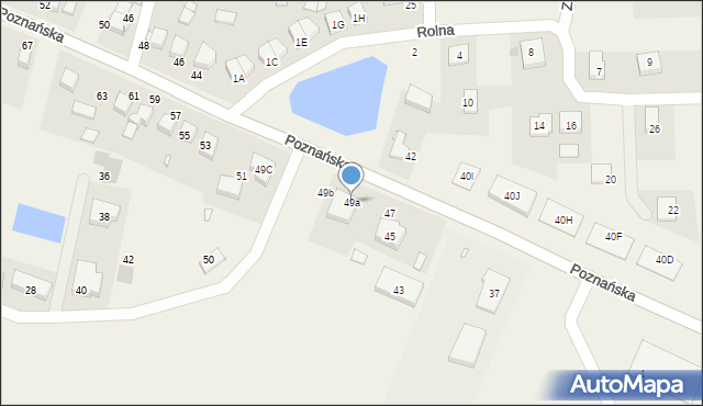 Tarnowo Podgórne, Poznańska, 49a, mapa Tarnowo Podgórne