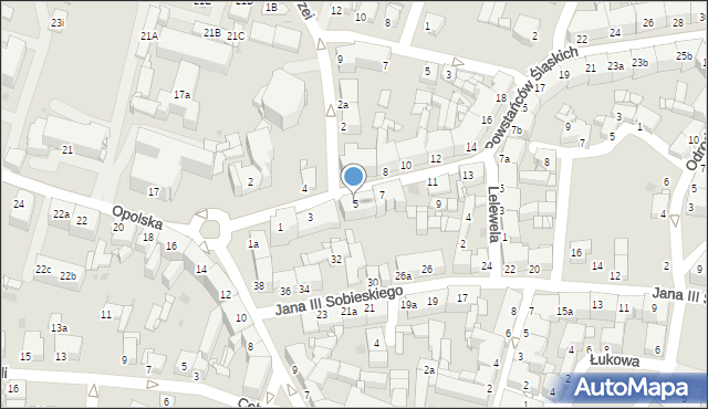 Tarnowskie Góry, Powstańców Śląskich, 5, mapa Tarnowskie Góry