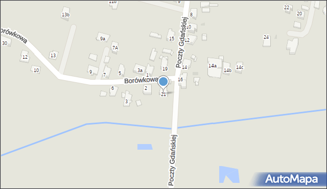 Tarnowskie Góry, Poczty Gdańskiej, 21, mapa Tarnowskie Góry