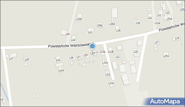 Tarnowskie Góry, Powstańców Warszawskich, 133, mapa Tarnowskie Góry