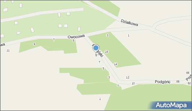 Tenczynek, Podgórki, 9, mapa Tenczynek