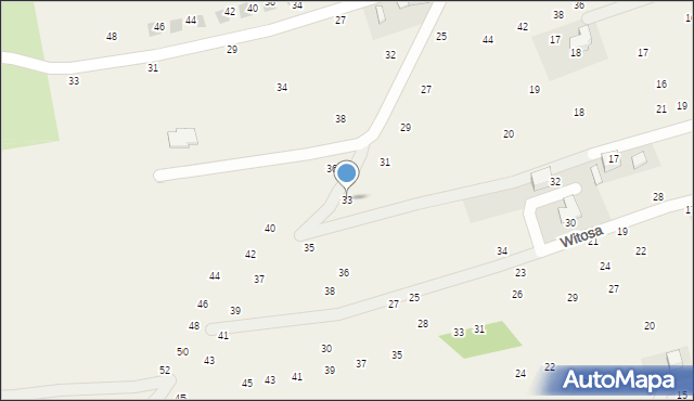 Tenczynek, Podzamcze, 33, mapa Tenczynek