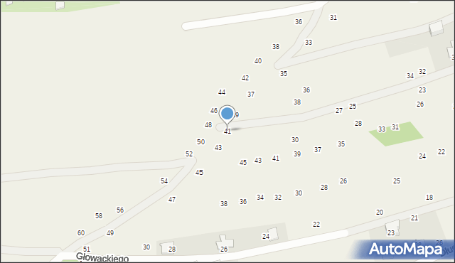 Tenczynek, Podzamcze, 41, mapa Tenczynek