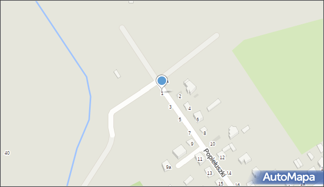 Terespol, Popiełuszki Jerzego, bł. ks., 1, mapa Terespol