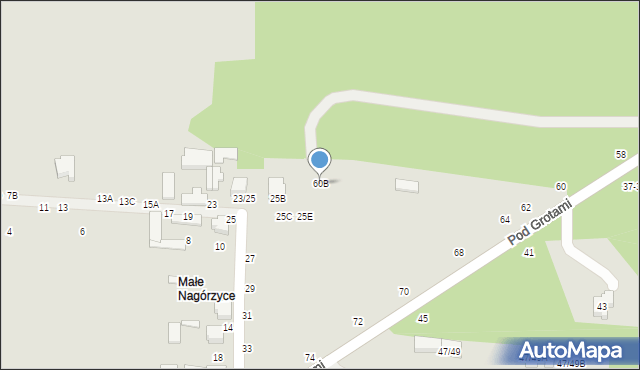 Tomaszów Mazowiecki, Pod Grotami, 60B, mapa Tomaszów Mazowiecki