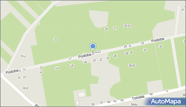 Tomaszów Mazowiecki, Podoba, 21, mapa Tomaszów Mazowiecki