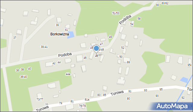 Tomaszów Mazowiecki, Podoba, 48, mapa Tomaszów Mazowiecki