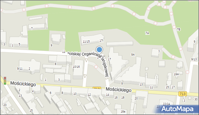 Tomaszów Mazowiecki, Polskiej Organizacji Wojskowej, 17c, mapa Tomaszów Mazowiecki