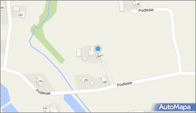 Tomice, Podlesie, 144, mapa Tomice