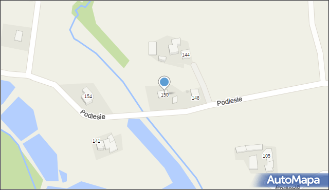 Tomice, Podlesie, 150, mapa Tomice