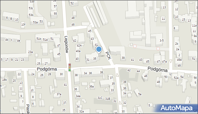 Toruń, Podgórna, 37, mapa Torunia