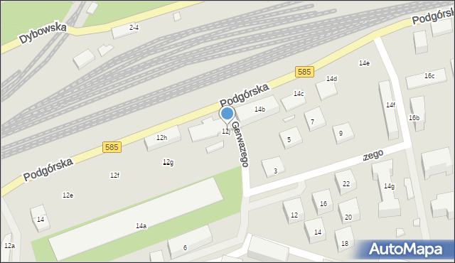 Toruń, Podgórska, 12j, mapa Torunia