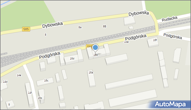 Toruń, Podgórska, 18b, mapa Torunia