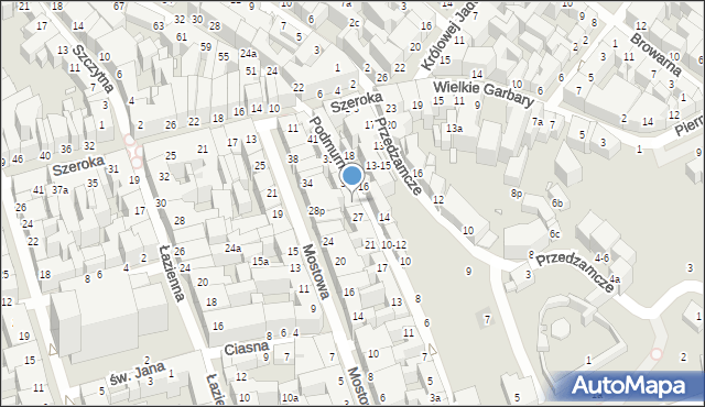 Toruń, Podmurna, 29, mapa Torunia