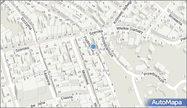 Toruń, Podmurna, 31, mapa Torunia