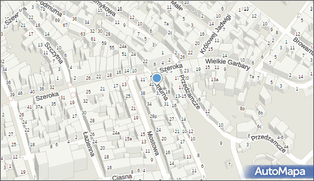 Toruń, Podmurna, 37, mapa Torunia