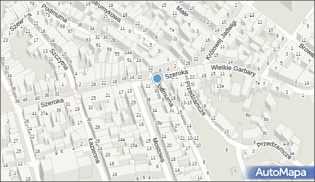 Toruń, Podmurna, 41, mapa Torunia