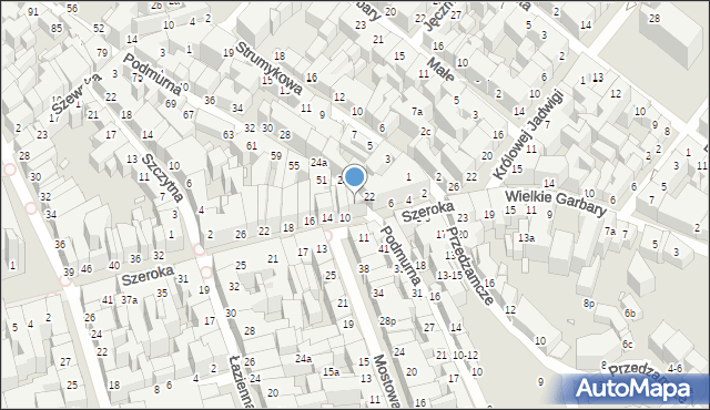 Toruń, Podmurna, 45, mapa Torunia