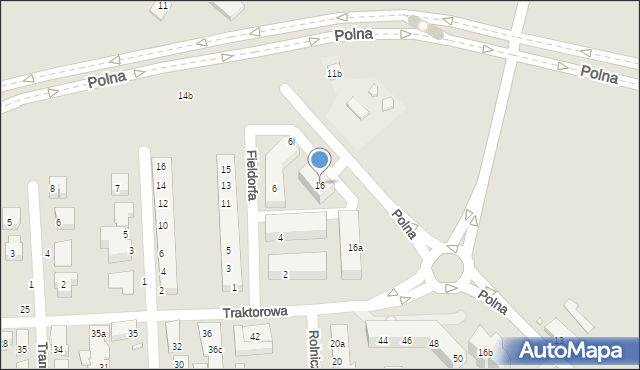 Toruń, Polna, 16, mapa Torunia