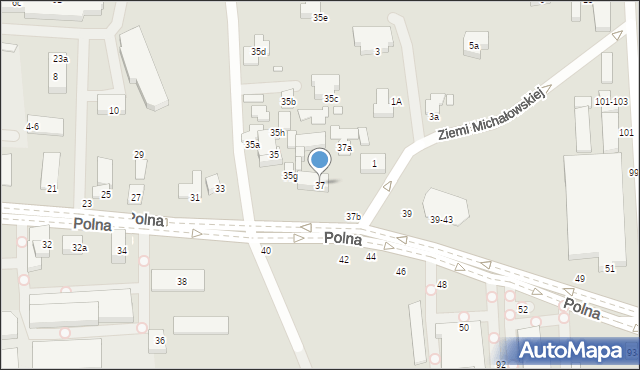 Toruń, Polna, 37, mapa Torunia