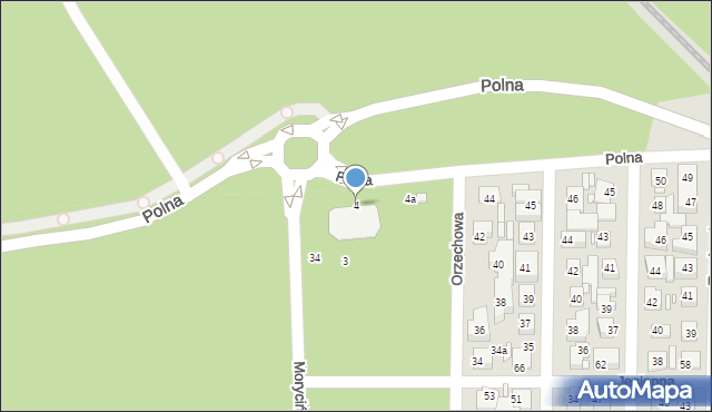 Toruń, Polna, 4, mapa Torunia