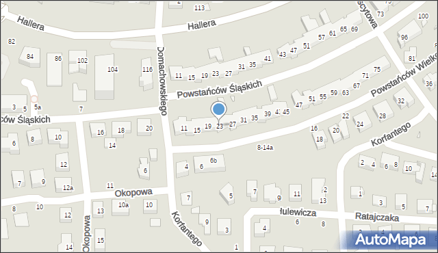 Toruń, Powstańców Wielkopolskich, 23, mapa Torunia