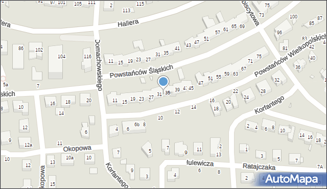 Toruń, Powstańców Wielkopolskich, 33, mapa Torunia