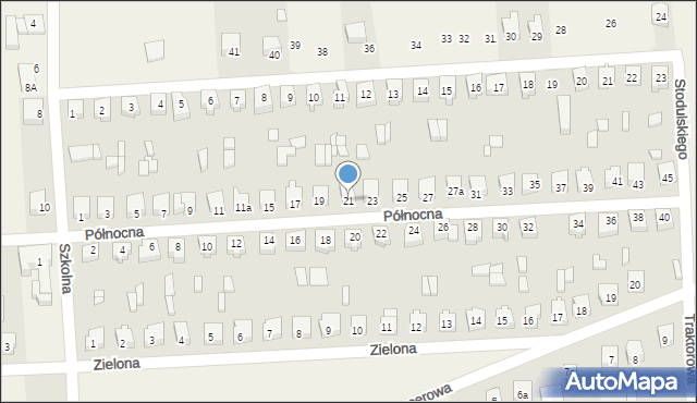 Trębaczew, Północna, 21, mapa Trębaczew