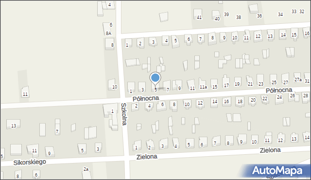 Trębaczew, Północna, 5, mapa Trębaczew