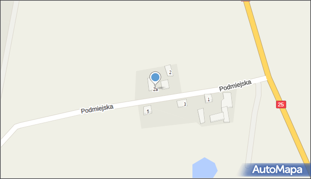 Tryszczyn, Podmiejska, 2a, mapa Tryszczyn