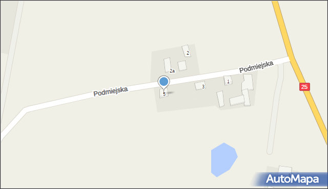 Tryszczyn, Podmiejska, 5, mapa Tryszczyn