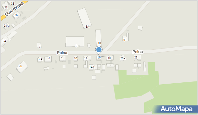 Trzcińsko-Zdrój, Polna, 16, mapa Trzcińsko-Zdrój