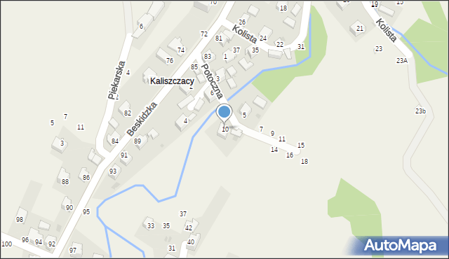 Trzebinia, Potoczna, 10, mapa Trzebinia