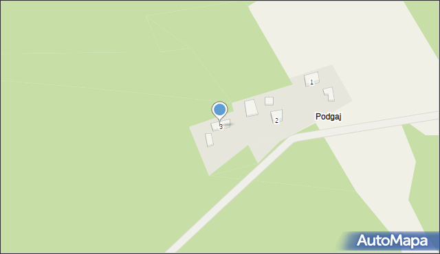 Trzebniów, Podgajowa, 3, mapa Trzebniów