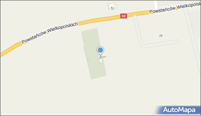 Trzeciewnica, Powstańców Wielkopolskich, 27, mapa Trzeciewnica