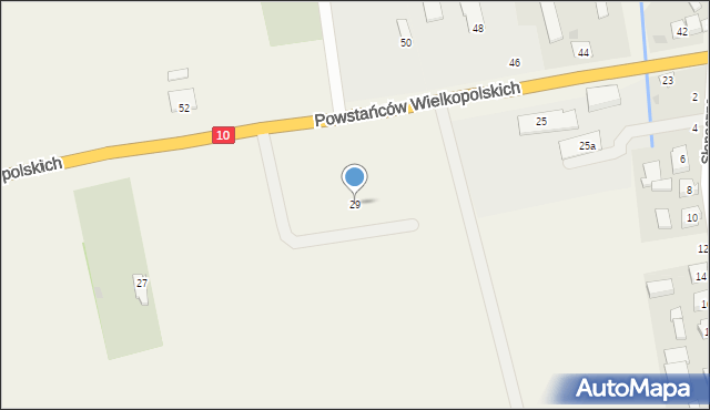 Trzeciewnica, Powstańców Wielkopolskich, 29, mapa Trzeciewnica
