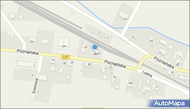 Trzemeszno Lubuskie, Poznańska, 19b, mapa Trzemeszno Lubuskie