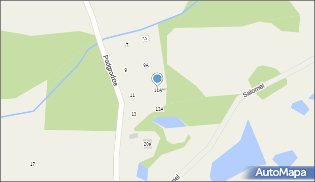 Trzepowo, Podgrodzie, 11A, mapa Trzepowo