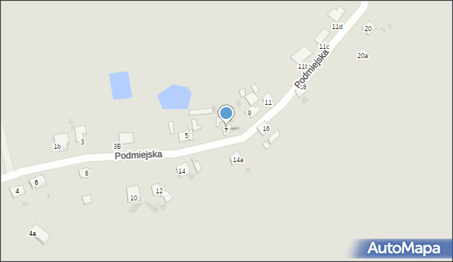 Tuchola, Podmiejska, 7, mapa Tuchola