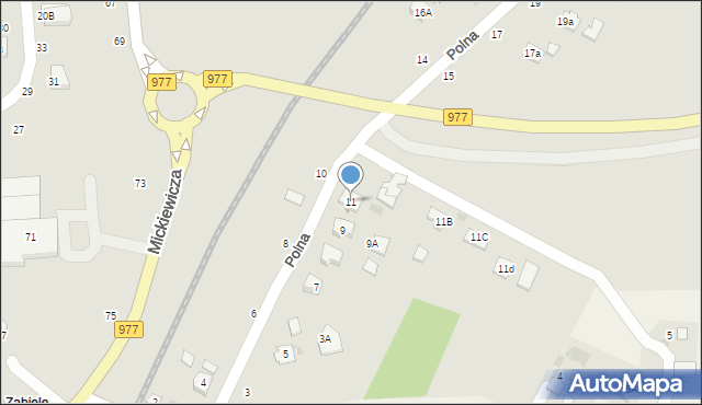 Tuchów, Polna, 11, mapa Tuchów