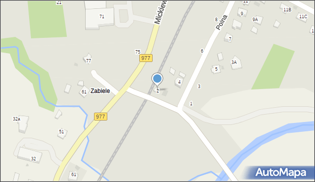 Tuchów, Polna, 2, mapa Tuchów